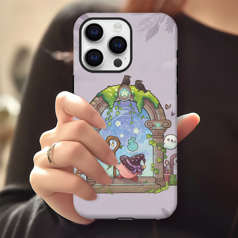 可爱星之卡比传送门手机壳适用苹果16pro华为vivo红米OPPOp80proX苹果16promax荣耀华为vivo红米oppo