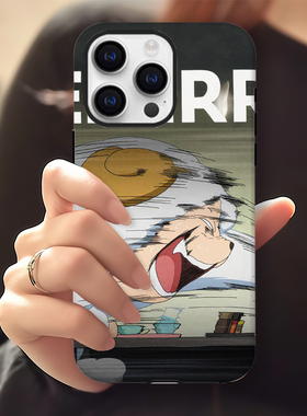 恶搞名场面邪恶吸氧羊手机壳适用苹果17华为vivo红米k90pOPPO荣耀