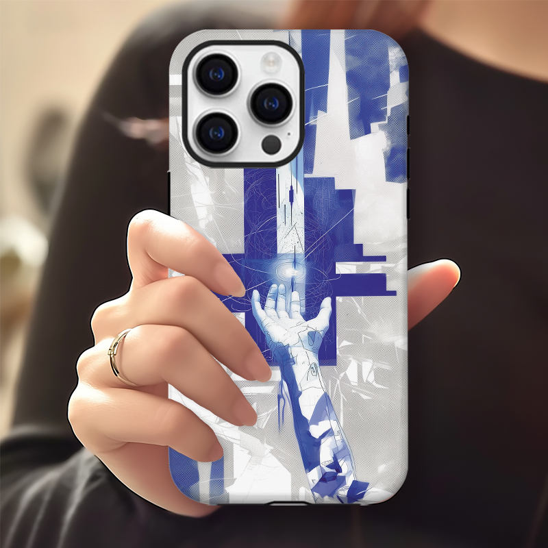 方舟赛博众生艺术抽象手机壳适用于苹果16pro华为vivo红米OPPOp80苹果16promax荣耀华为vivo红米oppo