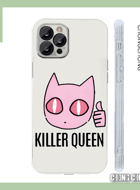 动漫jojo手机壳杀手皇后点赞boki创意适用iPhone16苹果15透明软壳硅胶全包红米k60荣耀50pura70iqooneo9IQ12P