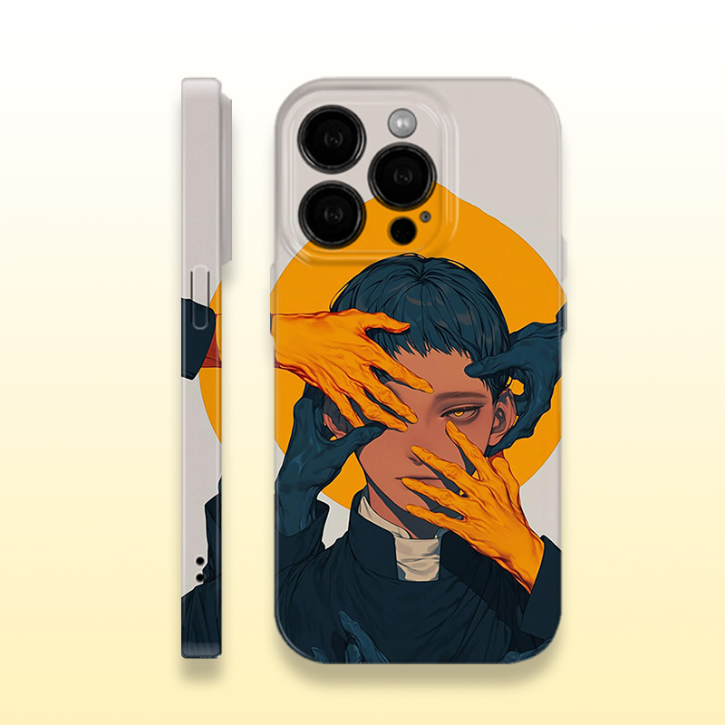 四手抚摸日系小众ins菲林手机壳亮面适用苹果16prom红米k80华为MATE70硬壳VIVOX200苹果15软壳OPPOFINDX8防摔