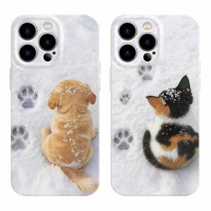 猫狗情侣可爱手机壳手机壳适用于苹果17OPPOvivo小米17一加13苹果16promax荣耀华为vivo红米oppo