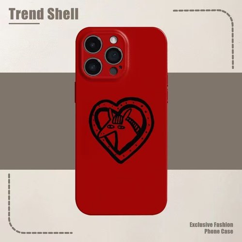 红心铁蹄小马马年手机壳手机壳适用于苹果17OPPOvivo小米17一加13苹果16promax荣耀华为vivo红米oppo