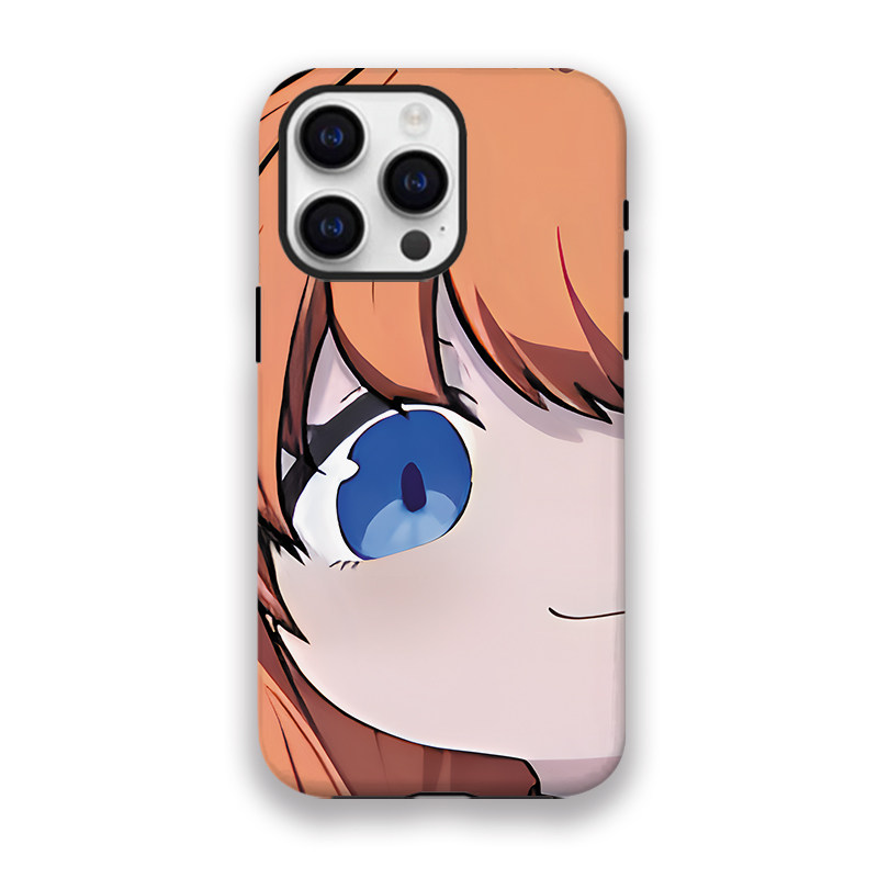 Q版大脸明日香EVA老婆菲林手机壳亮面适用苹果16promax红米k70荣耀90华为MATE60PRO防摔IQOONEO9硬壳pura70PX