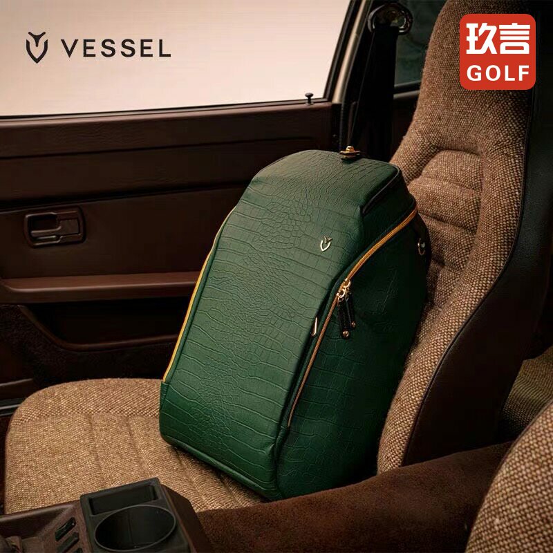 26新品VESSEL限量高尔夫衣物包PrimeX2.0大师赛纪念版鳄鱼纹背包