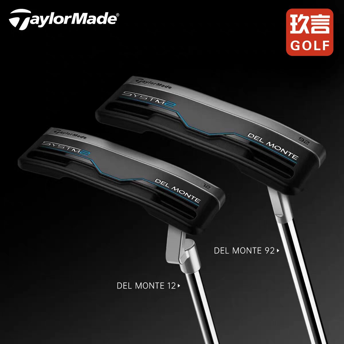 TaylorMade泰勒梅推杆SYST刀背锤头型稳定男女士球杆精准NEW