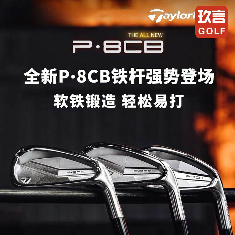 TaylorMade泰勒梅高尔夫球杆新款男士软铁锻造P8CB高容错铁杆组