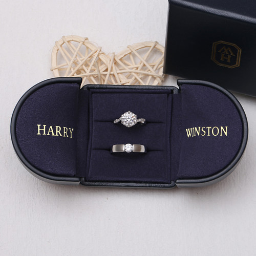 欧式婚礼仿真男女活口戒指锆石