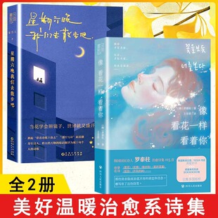 隔花人罗泰柱 像看花一样看着你 星期六晚我们去散步吧 即兴写诗年轻人内心问题人生困惑生活中美好温暖治愈系诗集 全2册