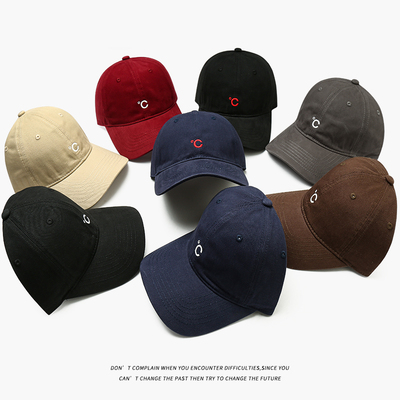 原创℃刺绣加大加深显脸小鸭舌帽