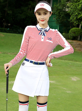 春秋新款zg6高尔夫球衣服女长袖