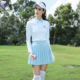 ZG6春夏高尔夫女装 球服女运动速干白色上衣高端网球裙女百褶裙子