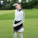 速干T恤白色上衣防走光黑色短裙 女士运动短袖 ZG6高尔夫女装 球服装