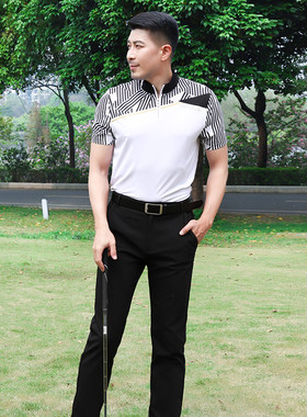 夏季高尔夫服装男短袖男恤