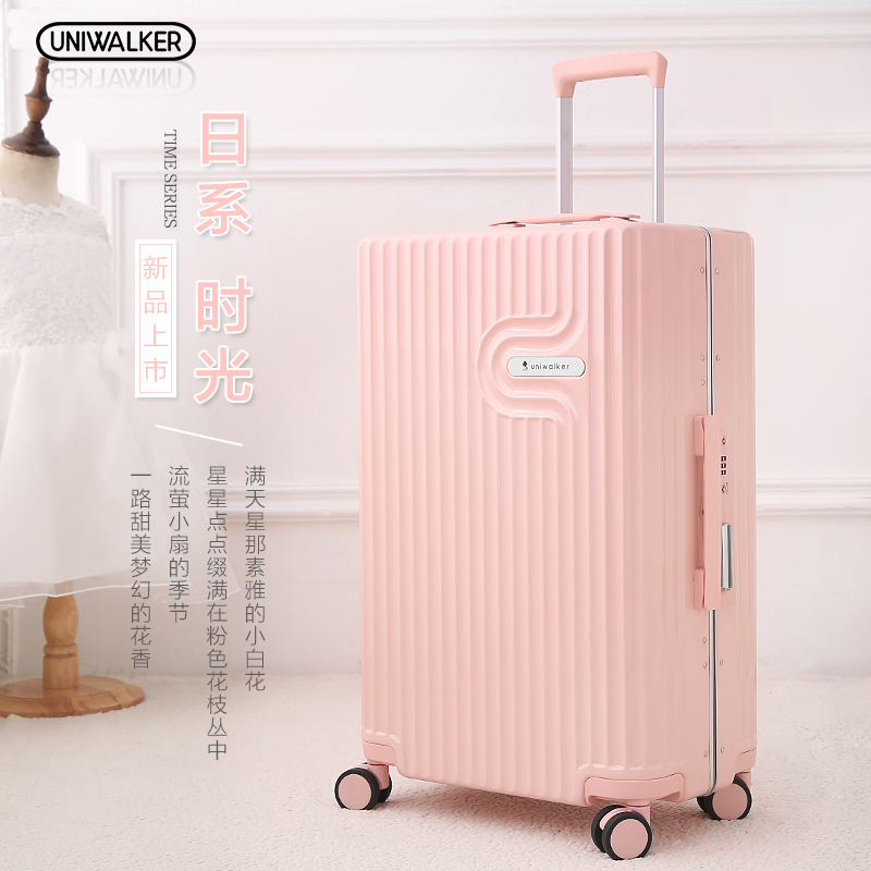 uniwalker纯pc铝框拉杆箱万向轮26旅行箱女行李箱小型登机箱20寸|msdalam kategori Beg kulit/wanita/beg lelaki, beg pakaian - dari Buy2taobao.com untuk memberikan perkhidmatan ejen Taobao profesional membeli