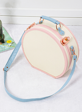 复古弧形手提箱迷你小包化妆箱彩礼箱13寸登机皮箱小行李箱