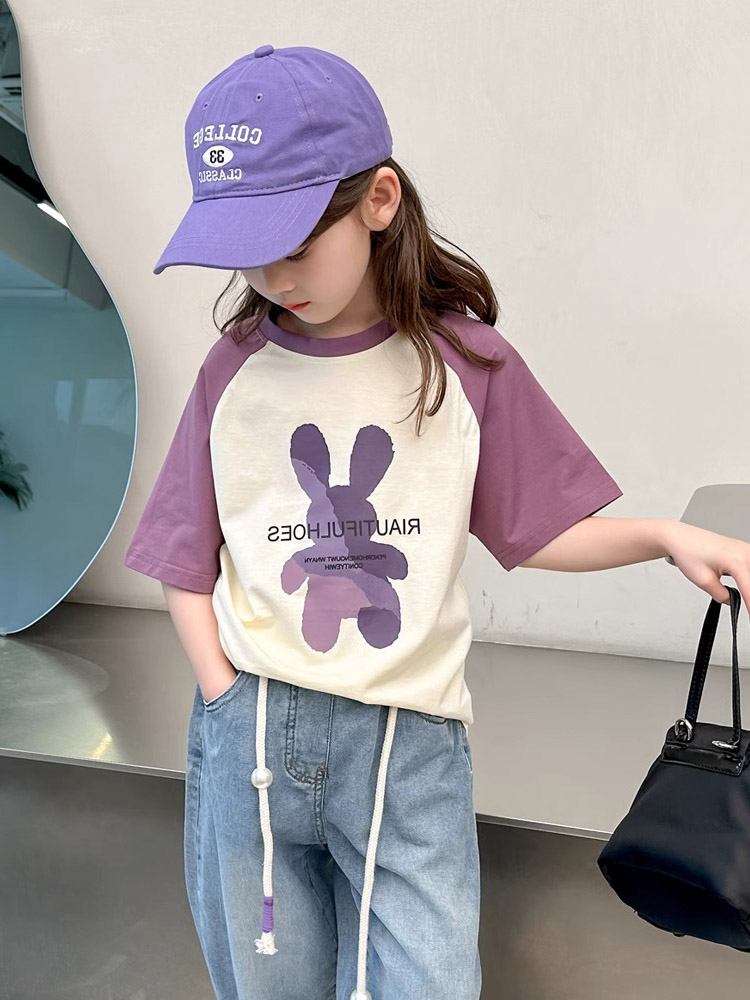 女童短袖T恤新款夏装衣服儿童打底衫夏季中大童女孩纯棉体恤上衣
