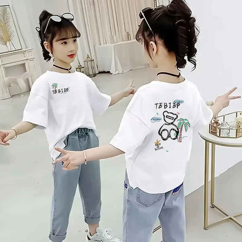 夏季新款女童短袖t恤100纯