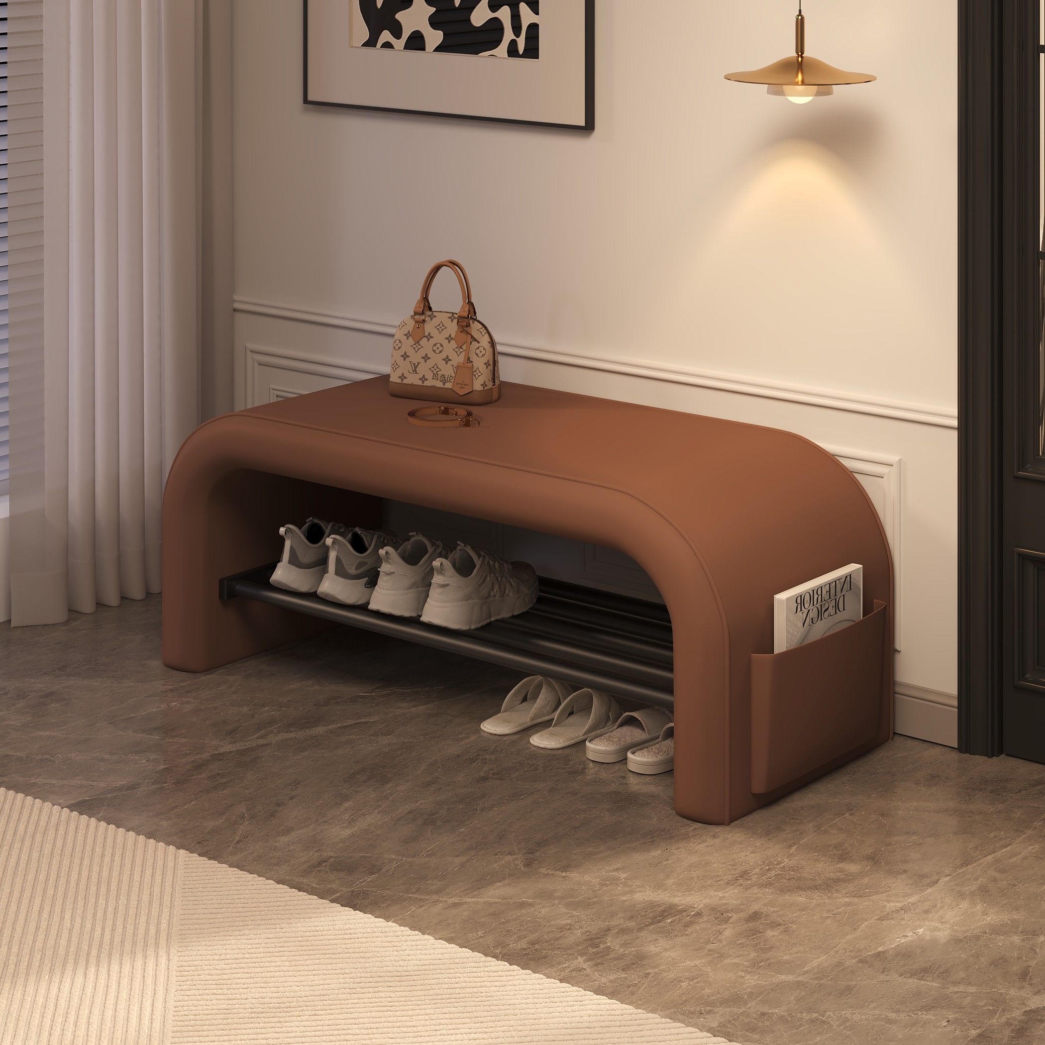 入户换鞋凳门口家用一体可坐鞋柜坐凳轻奢高级感网红玄关穿鞋凳子,住宅家具,换鞋凳,淘宝优惠券,粉丝福利购,淘宝优惠卷