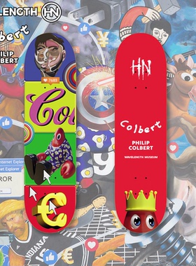 国际艺术家Philip Colbert限量联名HN滑板专业配件技巧动作双翘板