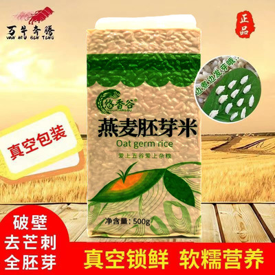 全胚芽燕麦米脱皮燕麦米5斤真空包装食用莜麦米破壁去芒刺裸燕麦
