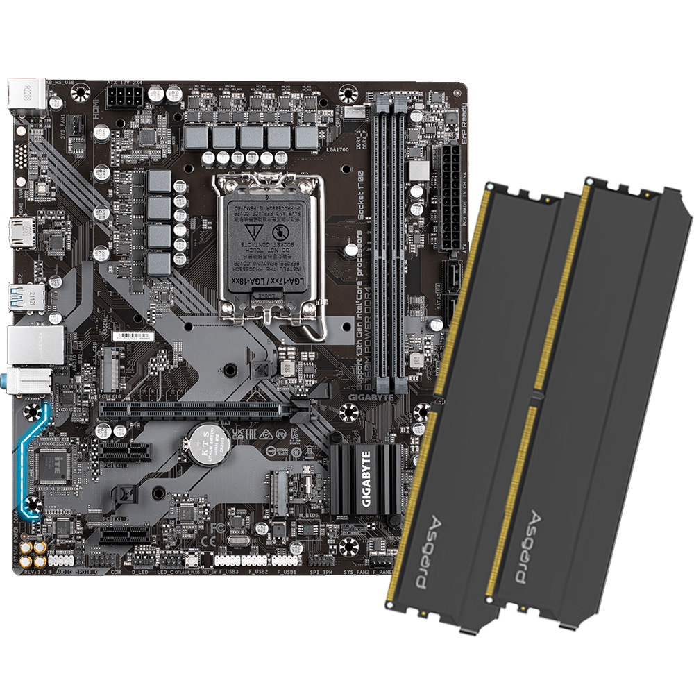 技嘉B760M POWER D4主板搭 阿斯加特 弗雷 8G 3200主板内存套条