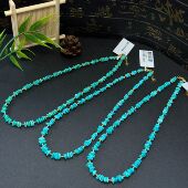 宝藏珠宝 绿松石籽料项链4 7mm 多样性发其一 XLT5080715