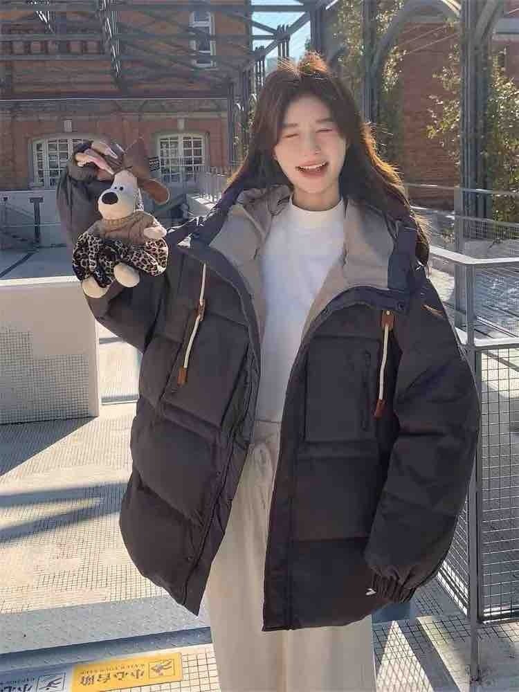 高级感时尚羽绒服外套休闲连帽短款面包服女装yh1798,女装/女士精品,羽绒服,淘宝优惠券,粉丝福利购,淘宝优惠卷