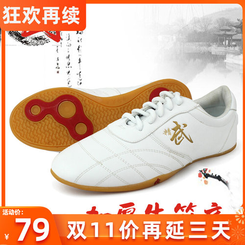 速发太极鞋软牛筋底夏训春秋太动拳练功鞋男武术季练运极鞋