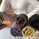 女2025新款 秋冬季 内搭厚绒长袖 半高领打底衫 加绒上衣修身 叠穿白色