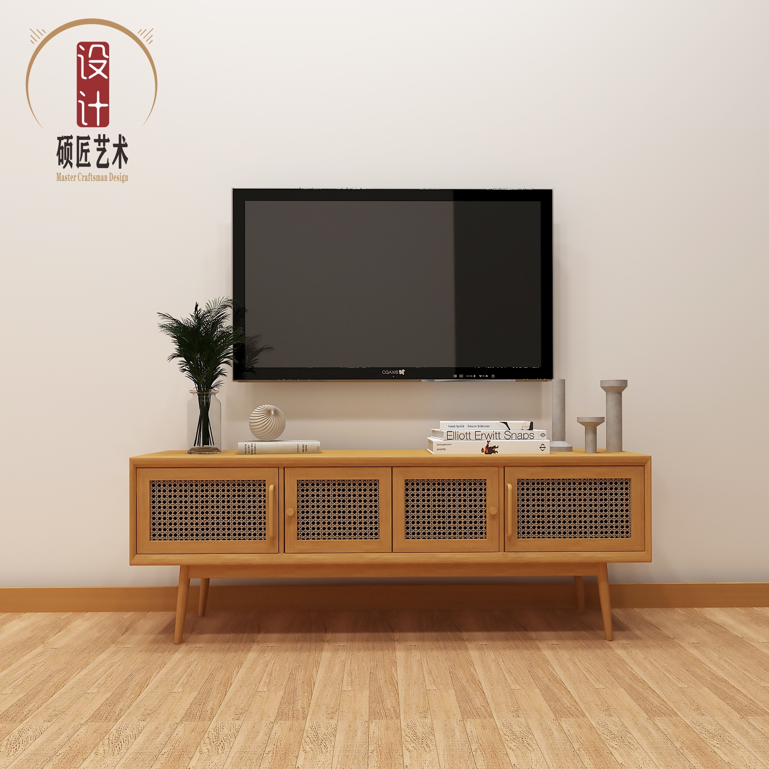 电视柜侘寂工业叙利亚混搭