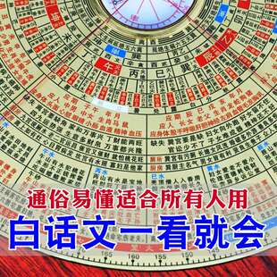 金锁玉关罗盘高精度专业砂水过路走马随身定位指南针初学者罗经仪