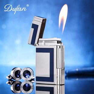 法国DUFAN都梵充气朗声打火机送男友黄铜高档定制品牌正品 睿智