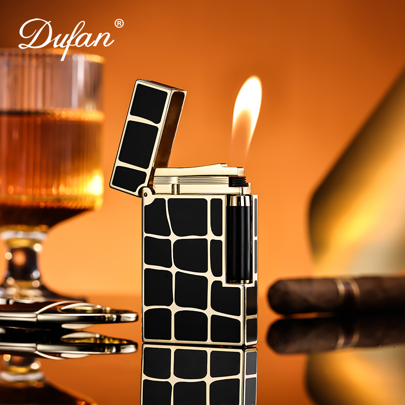法国DUFAN都梵朗声打火机充气铜男士高档定制旗舰店正品 天地格