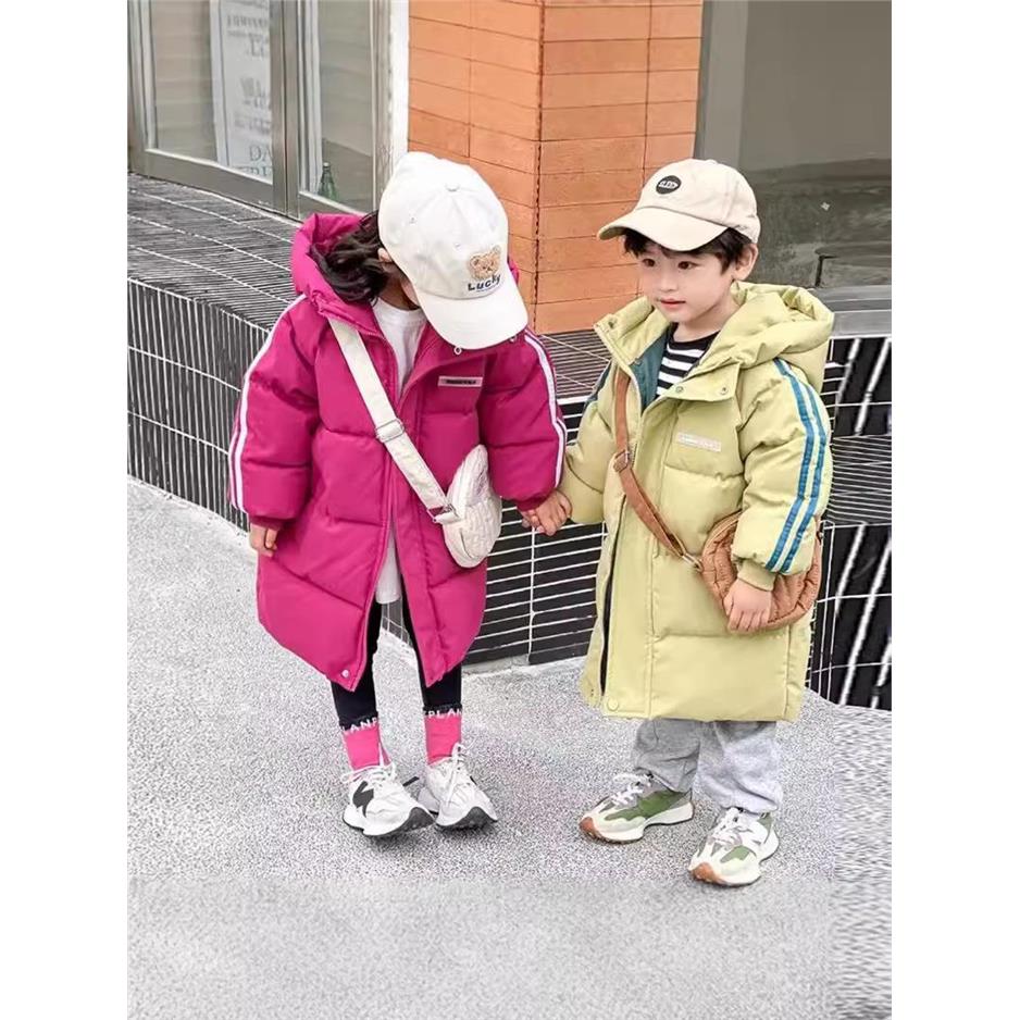新款儿童棉服中长款加厚童装男女童棉衣外套宝宝冬装棉袄直播外贸