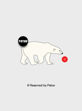 【PATOO怕痛】原创防水纹身贴 熊吉君Polar Bear 北极熊可爱动物