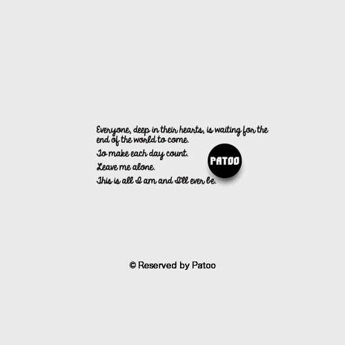 【PATOO怕痛】原创防水纹身贴 不辜负 英文花体句子 黑白简单中性