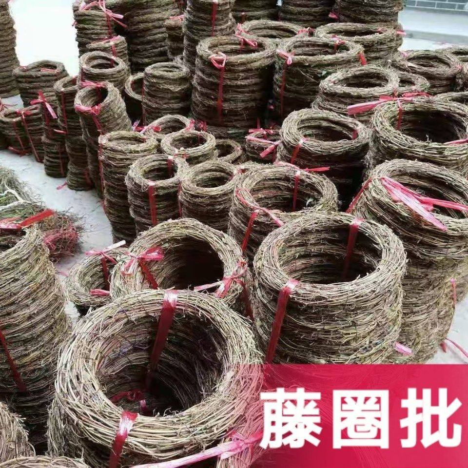 藤圈花环圣诞藤编花环五角星捕梦网材料幼入园环创DIY材料10个装