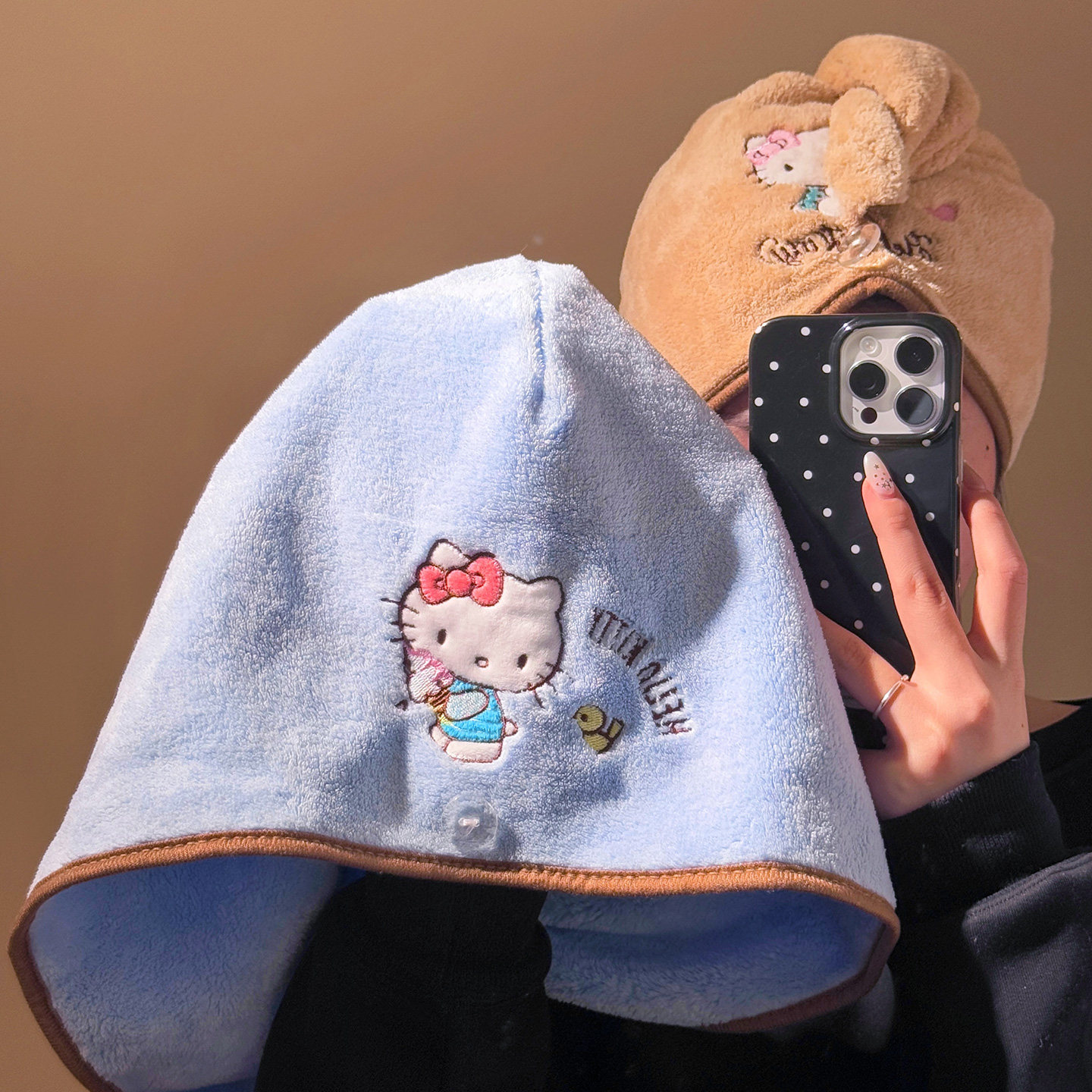 三丽鸥正版HelloKitty干发帽加厚女生超强吸水速干包头发毛巾浴帽,家庭/个人清洁工具,干发帽/一次性干发帽,淘宝优惠券,粉丝福利购,淘宝优惠卷