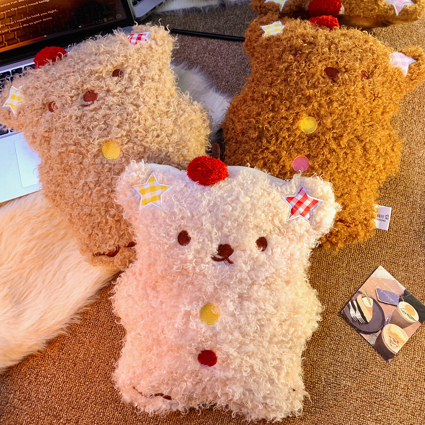 可爱小熊热水袋充电款防爆暖水袋暖手暖宝宝被窝冬季热敷2025新款