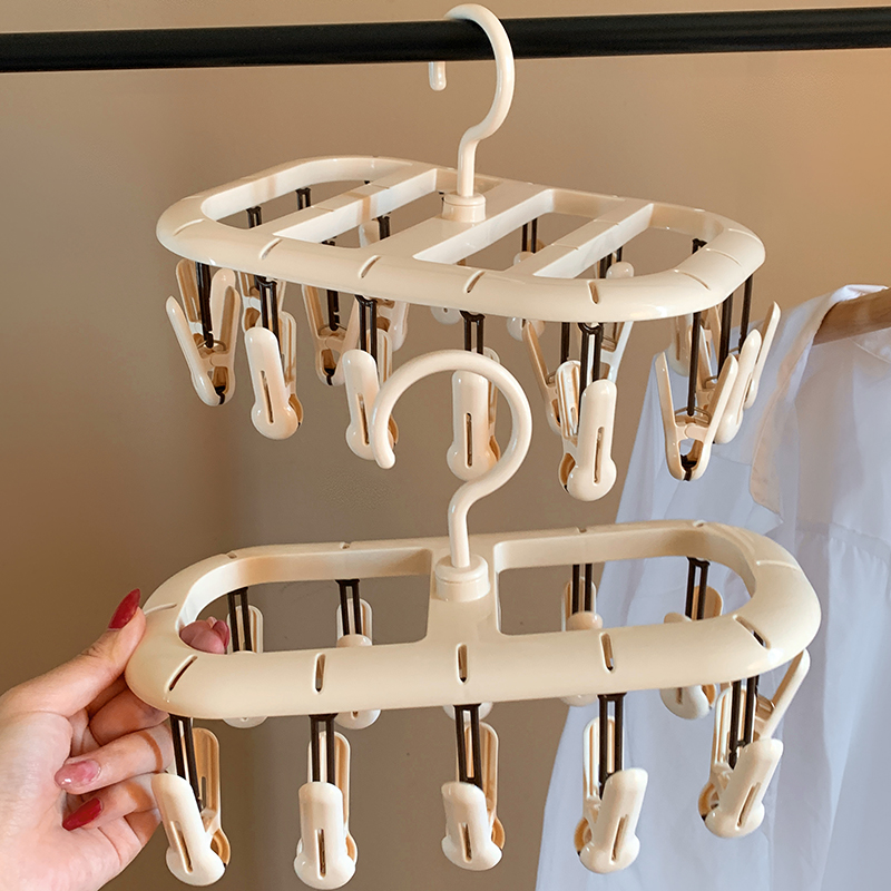 多功能袜子夹晾衣架多夹子宿舍晒