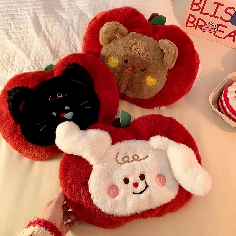 送女友的新年礼物苹果小狗热水袋