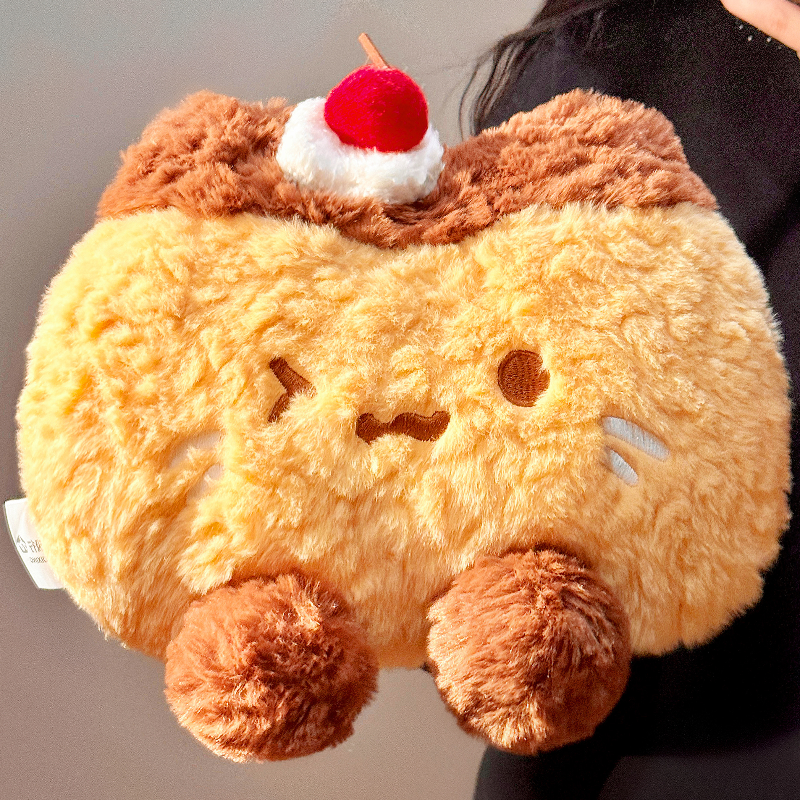 可爱面包猫咪热水袋冬季毛绒充电