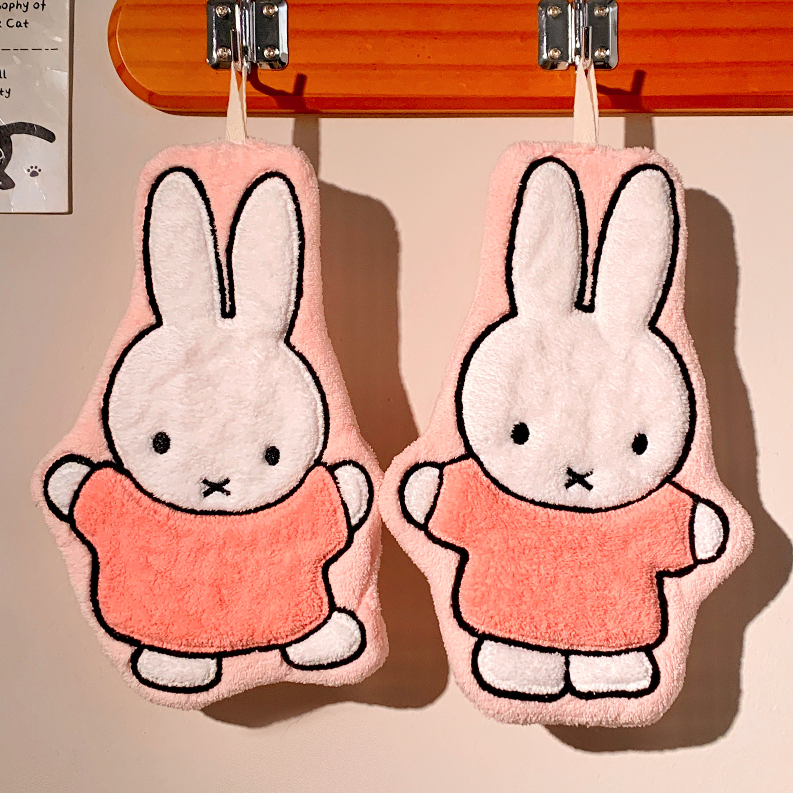 可爱米菲兔擦手巾挂式加厚超强吸水速干毛巾卫生间厨房抹布家用,家庭/个人清洁工具,厨房擦手巾,淘宝优惠券,粉丝福利购,淘宝优惠卷