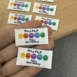 五月天周边演唱会应援布标织唛标可缝手工DIY布贴包包标处理超好