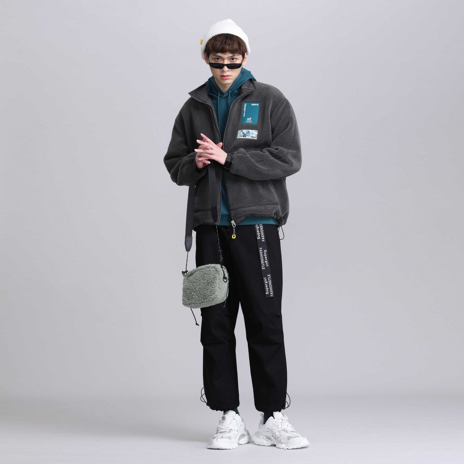 ALT阿恩蓝拓2022冬季宽松锥形裤AD11020040原399 专柜正品