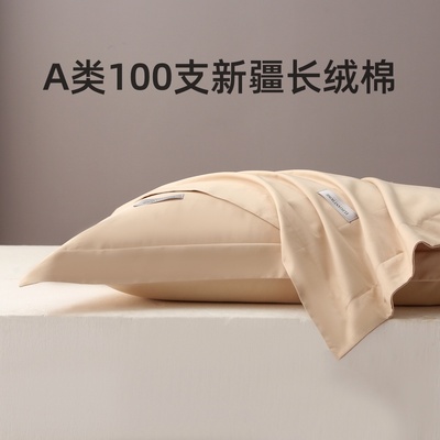 家用单人48*74cm枕头套长绒棉