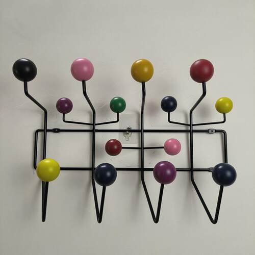 北欧设计创意衣帽架Eames hang it all伊姆斯糖果球衣架挂钩时尚