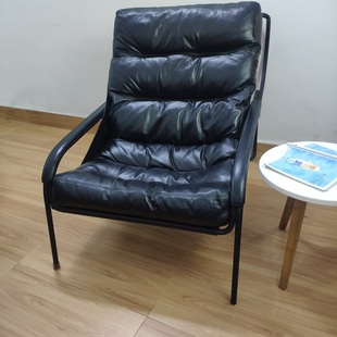 包豪斯设计师扎诺塔休闲椅意大利真皮单人沙发躺椅北欧客厅沙发椅