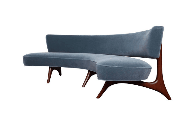 北欧设计弧形沙发创意艺术沙发